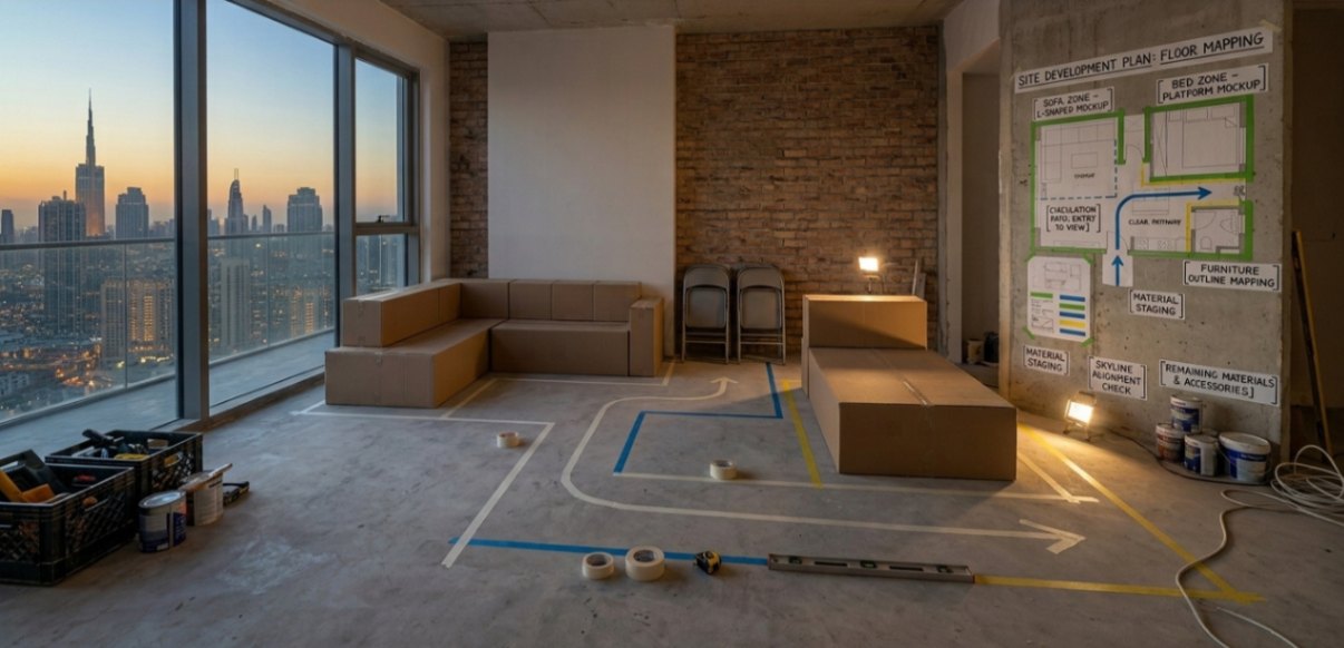 how to test a studio apartment layout before buying furniture